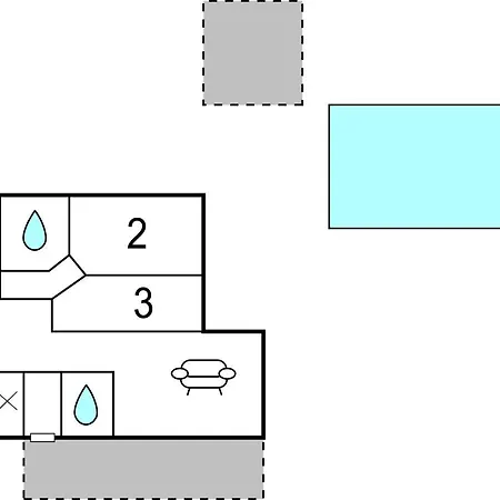 דירה Three-bedroom In